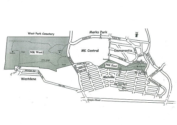 Melville Koppies Map